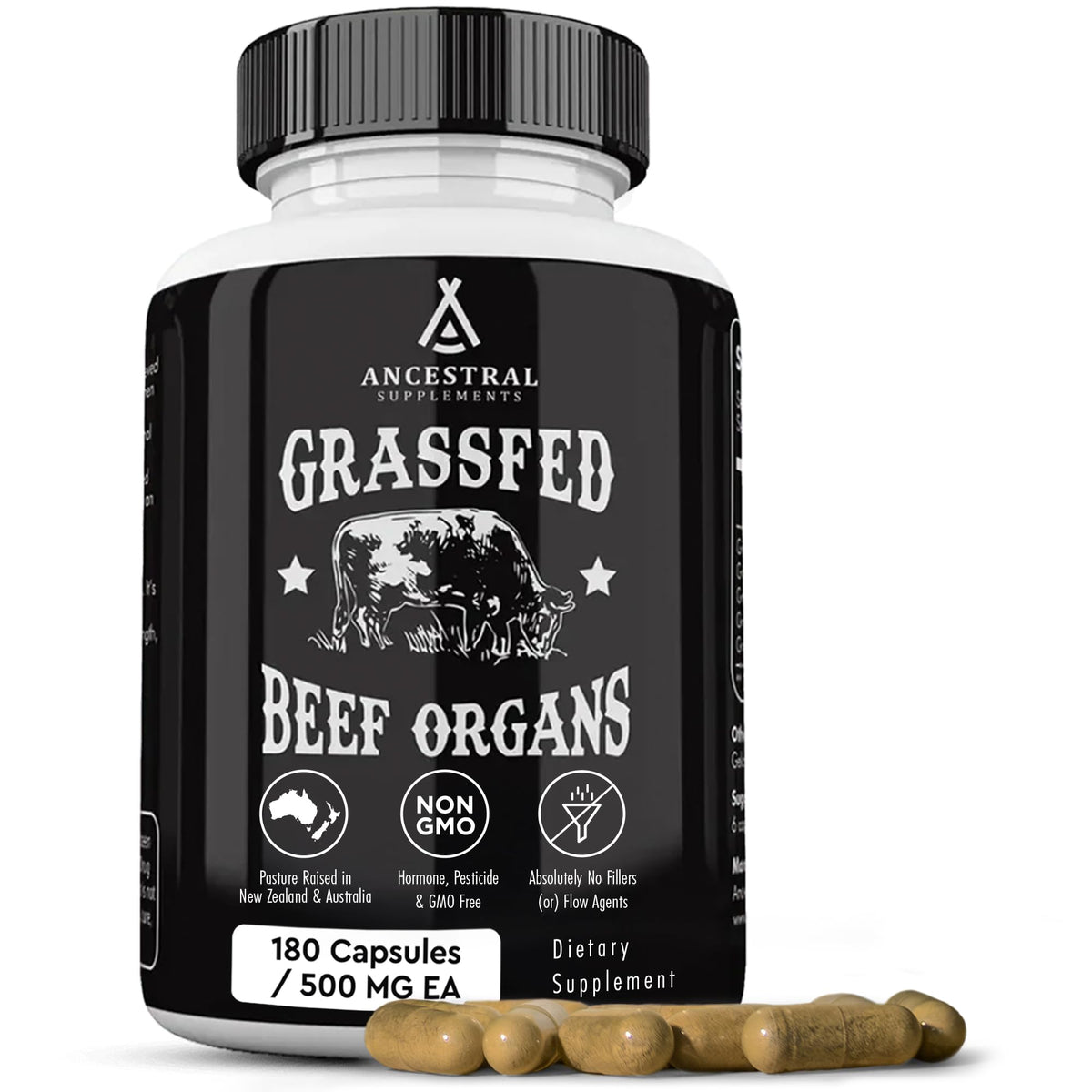 Ancestral Supplements Higado en bote, apoyo a la energía y desintoxicación diaria.