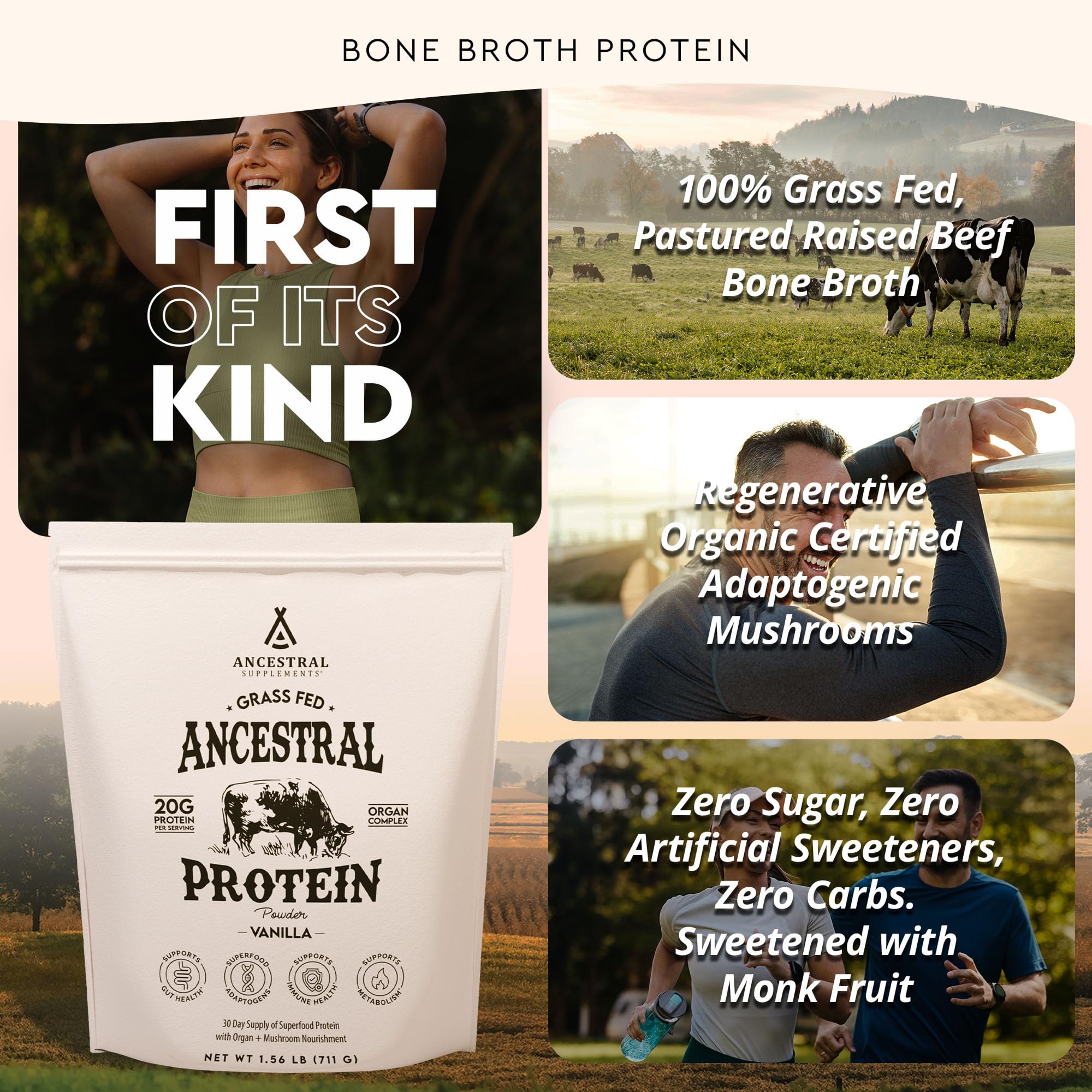 Ancestral Supplements Organos de vacuno deshidratados, aporte proteico para comidas