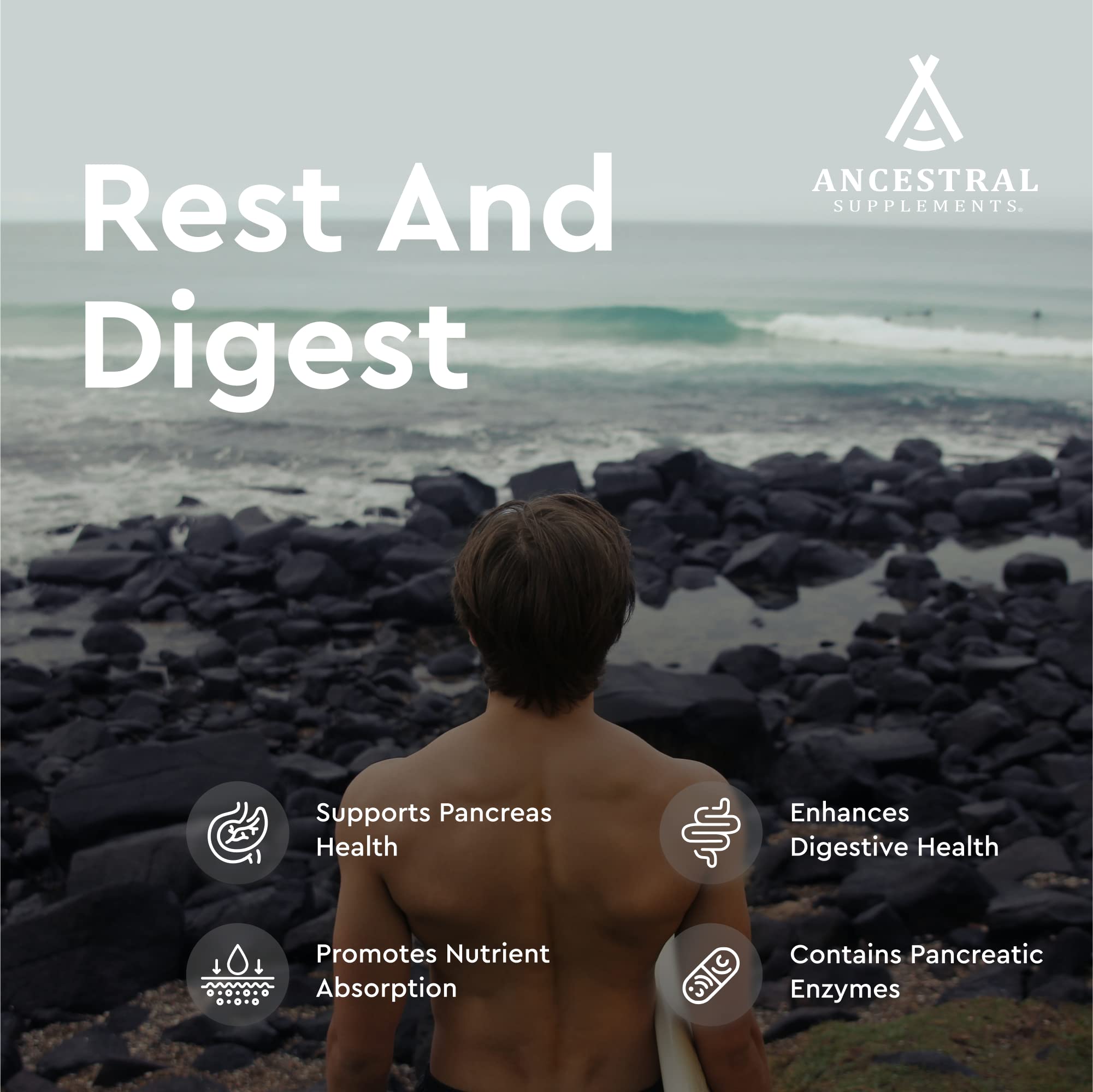Ancestral Supplements páncreas etiqueta detalle para verificar pureza