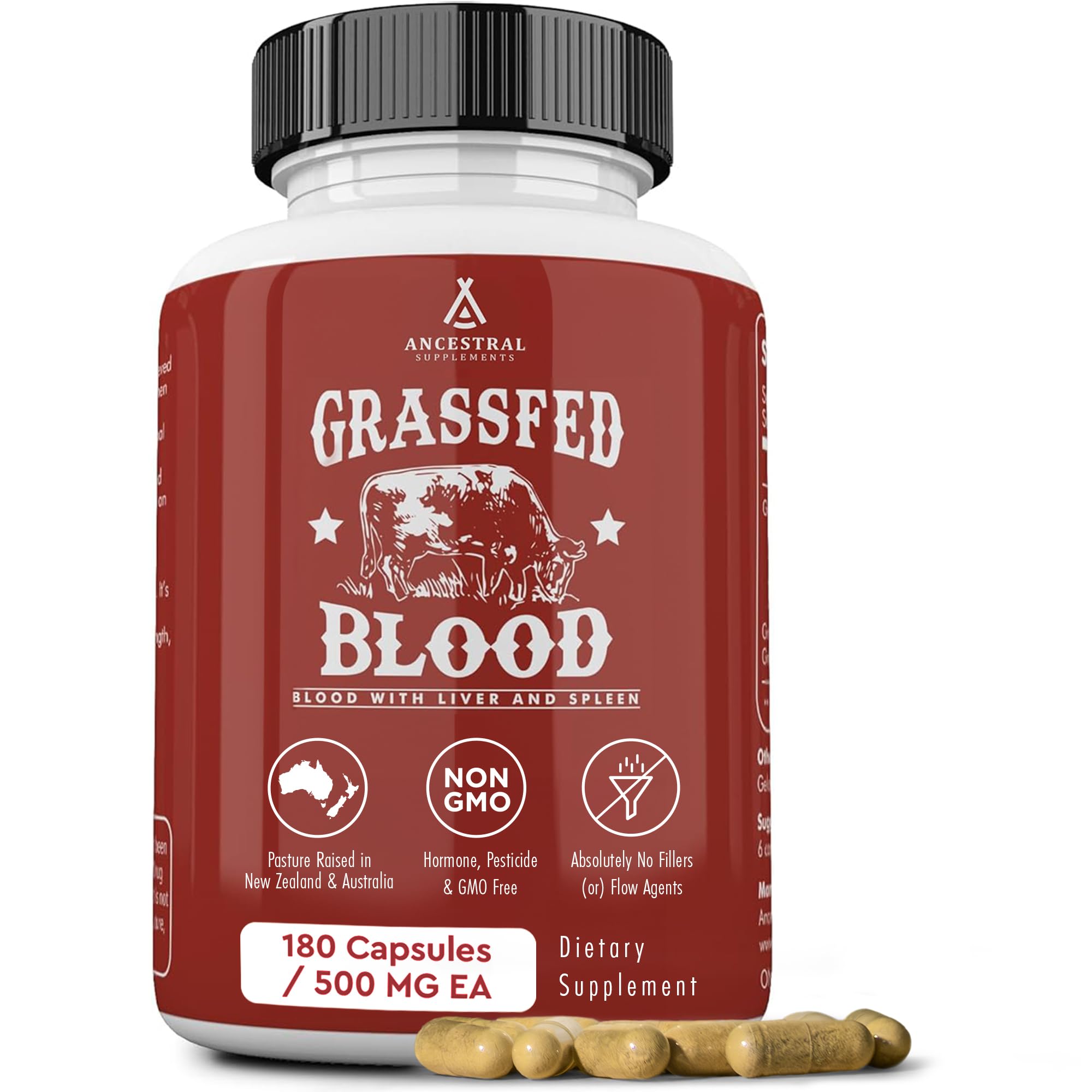 Ancestral Supplements sangre fórmula botella: apoyo a la salud de glóbulos y energía diaria