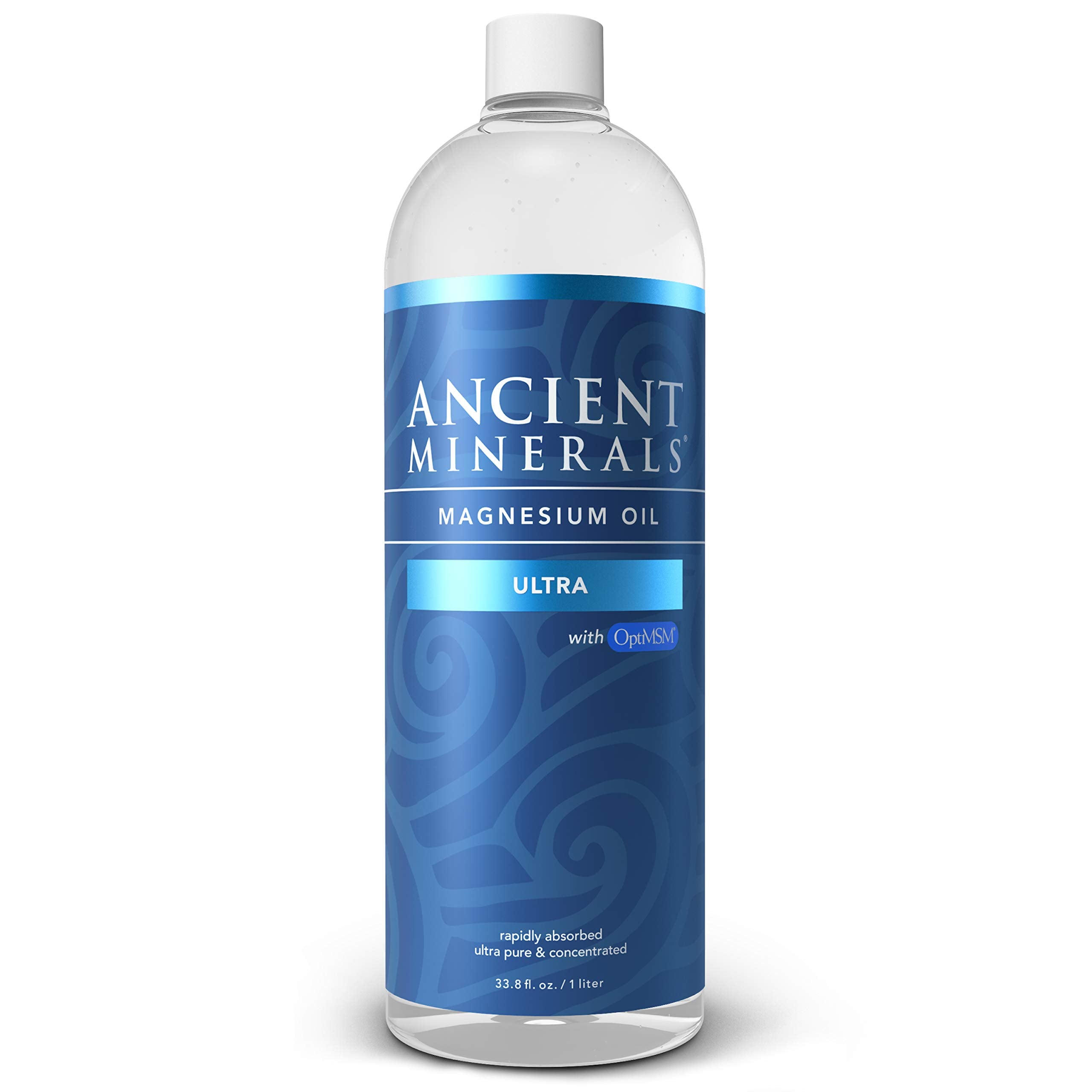 Ancient Minerals Magnesium Oil Ultra en botella, absorción suave para piel sana