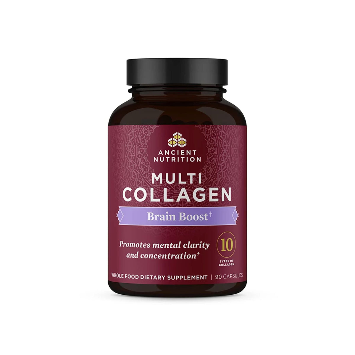 Ancient Nutrition Brain Boost: botella lista para la rutina diaria