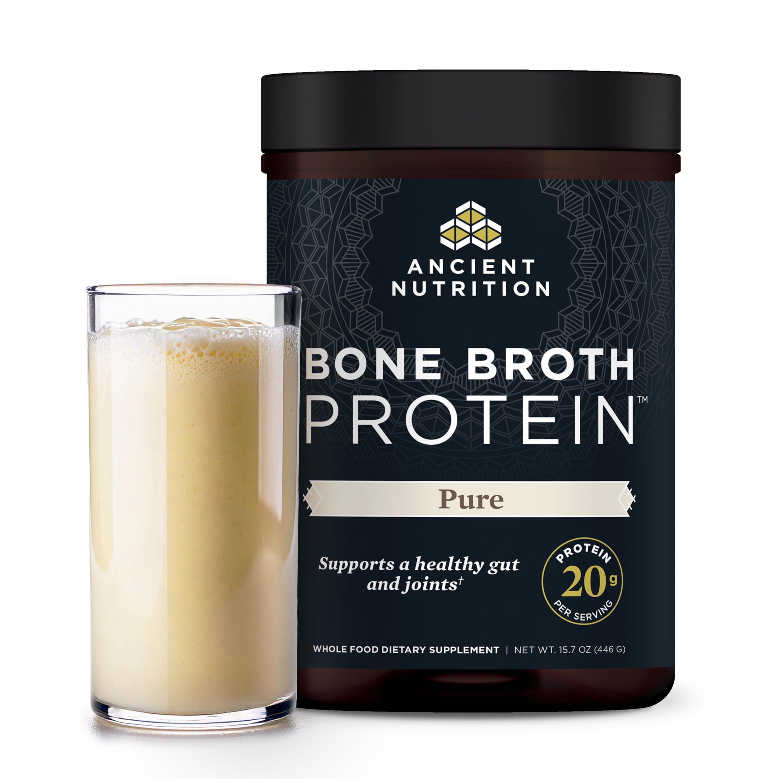 Ancient Nutrition botellas de caldo de hueso puro para uso diario