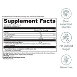 Ancient Nutrition Clean Energy Powder, cucharita medidora, dosis fáciles para empezar la jornada