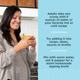 Ancient Nutrition Colágeno Caldo de Huesos, ingredientes clave para piel y uñas.
