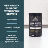 Ancient Nutrition Colágeno Caldo de Huesos, mezcla fácil para batidos y bebidas.