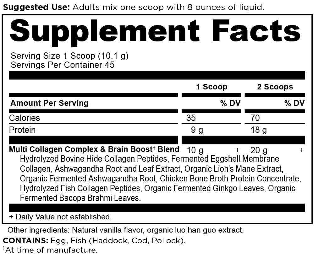 Ancient Nutrition Colágeno impulso mental; apoyo a la claridad mental en la rutina diaria.