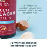 Ancient Nutrition Colágeno Múltiple: probióticos 4B CFU, salud intestinal.