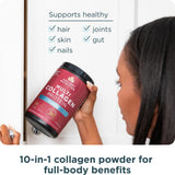 Ancient Nutrition Colágeno Múltiple: vitamina C al 200% DV para soporte diario.