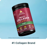 Ancient Nutrition colágeno péptidos, taza con bebida y canela aromática.