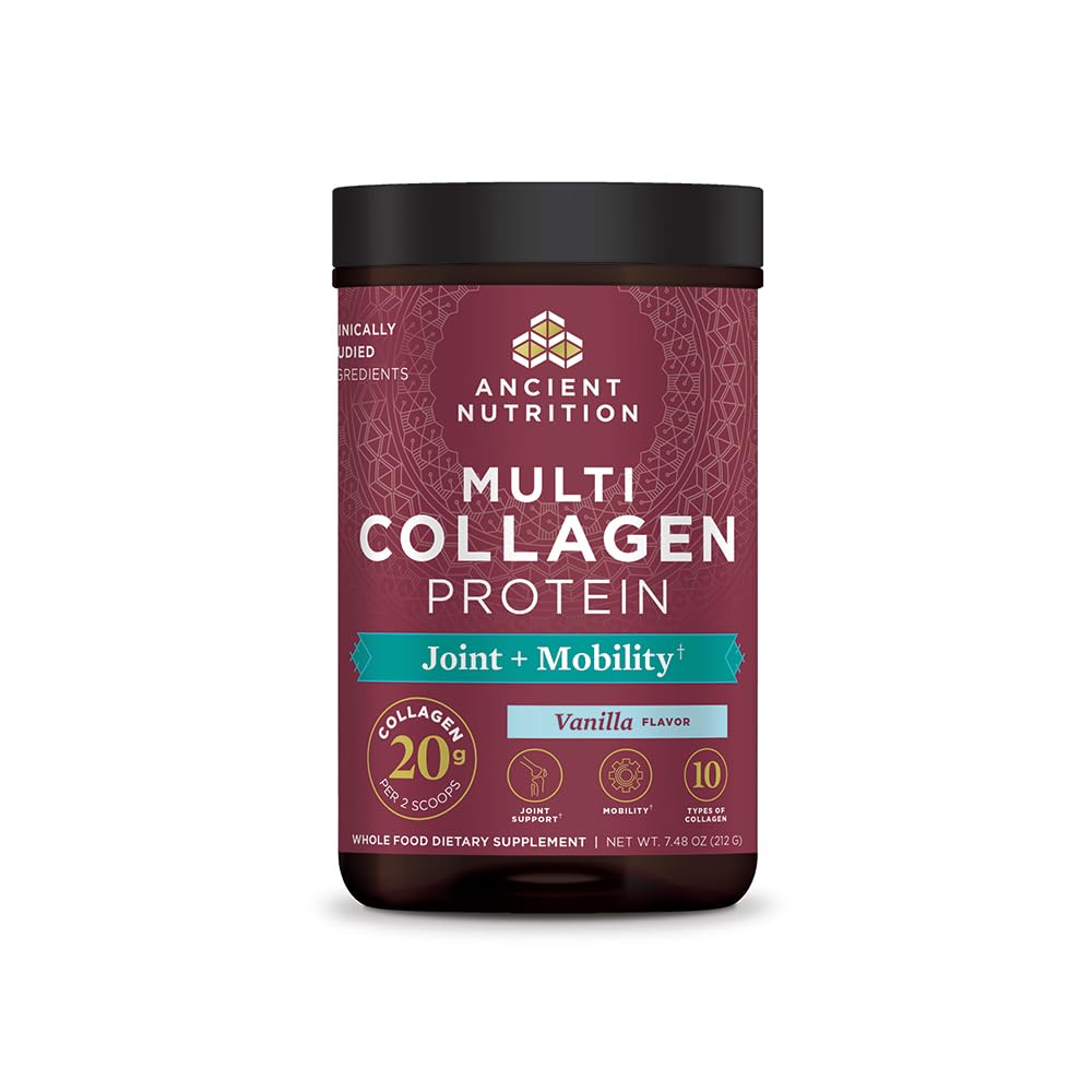 Ancient Nutrition Colágeno en polvo mixto para articulaciones y movilidad en uso diario