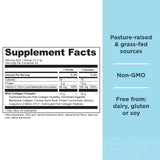 Envase de Ancient Nutrition colágeno con probióticos para uso diario.