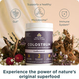 Ancient Nutrition Colostrum botella-vertido: consumo diario fácil y conveniente.
