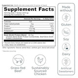 Ancient Nutrition envase-20-porciones; práctico para familias y estilos de vida activos.