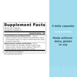 Ancient Nutrition Enzimas Digestivas: etiqueta clara para revisar ingredientes y beneficios.