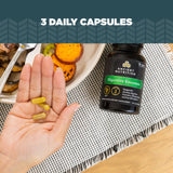 Ancient Nutrition Enzimas Digestivas: toma con comidas para apoyar la descomposición de nutrientes.
