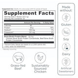 Ancient Nutrition etiqueta con origen sin hormonas ni antibióticos