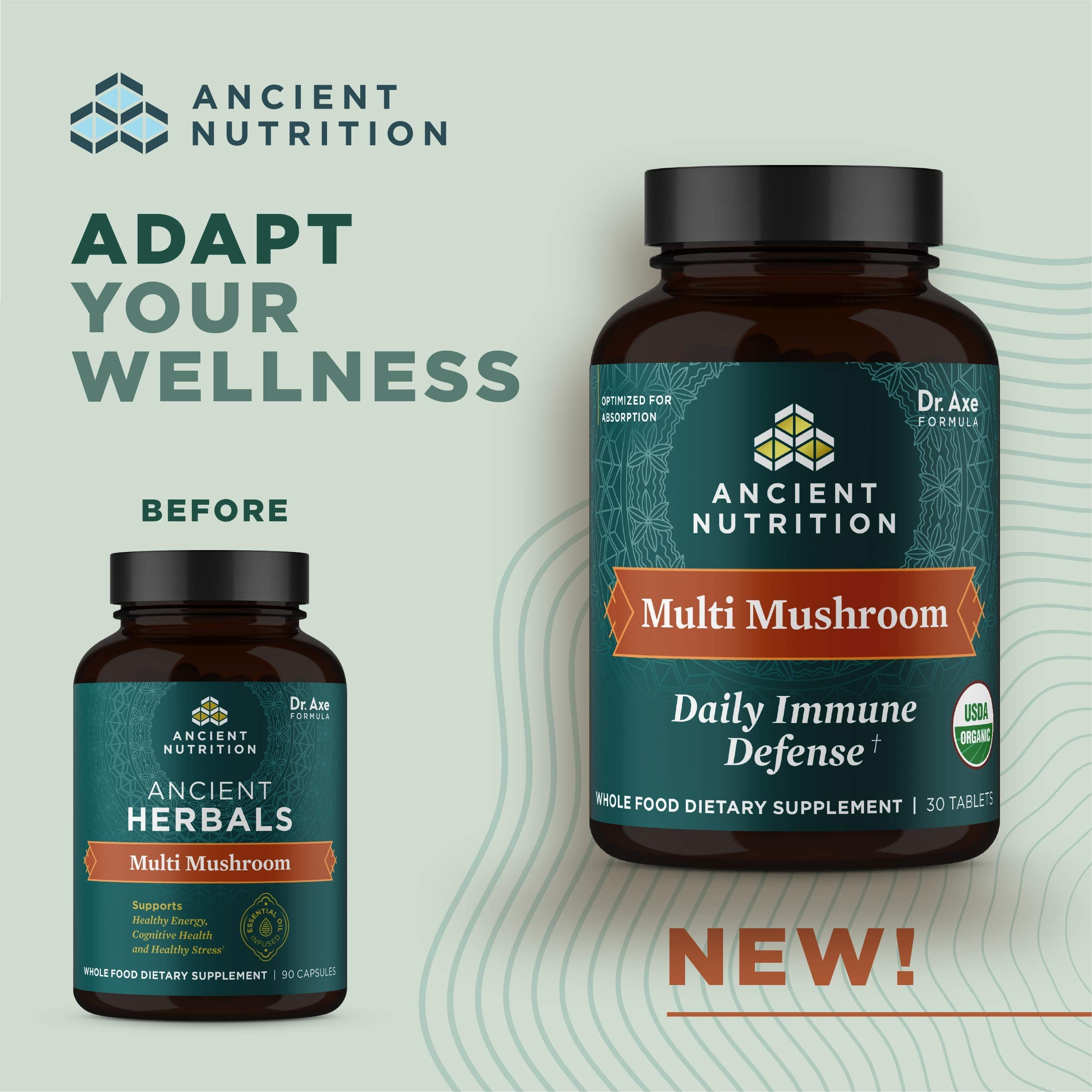 Ancient Nutrition hongos multiples cápsulas, consumo diario recomendado