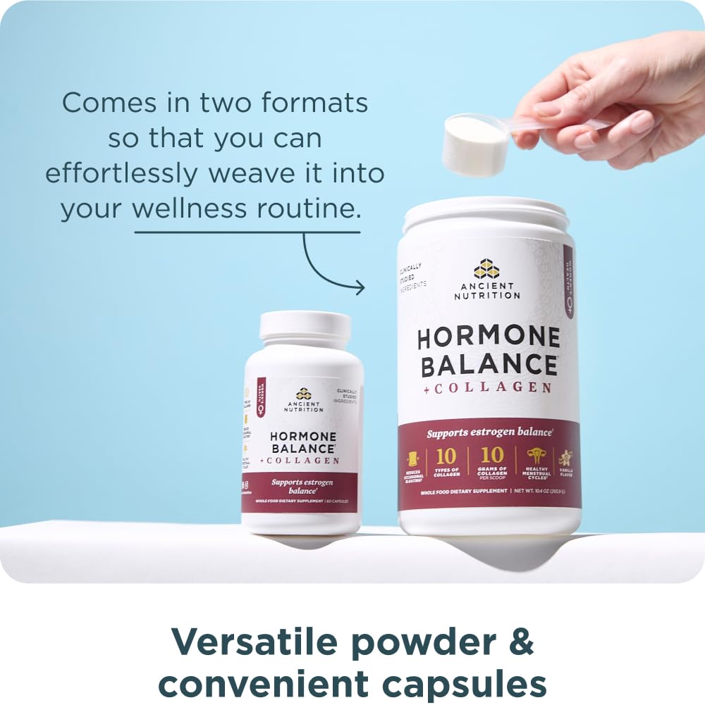 Bayas de vitex en la mezcla para apoyar el balance hormonal.