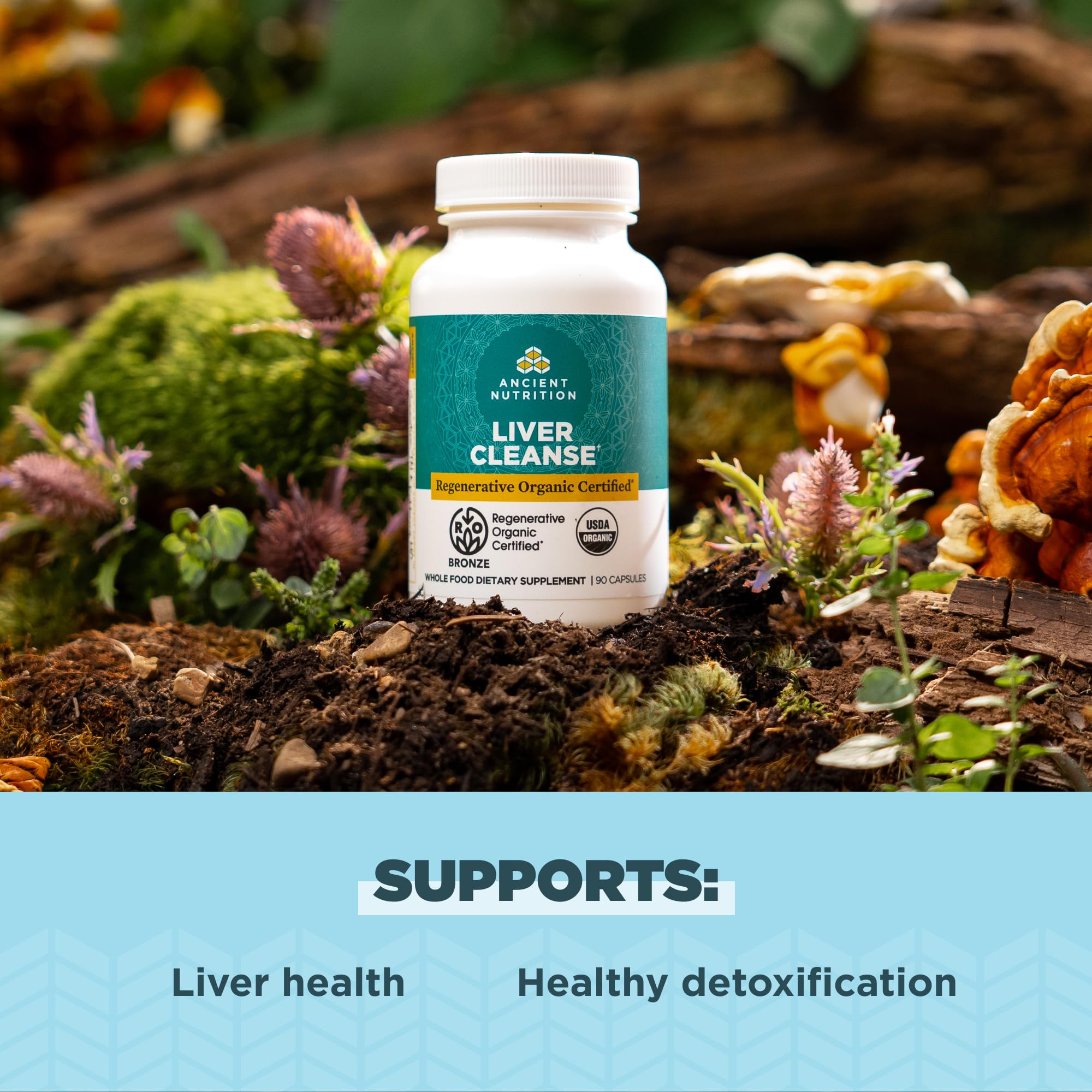 Ancient Nutrition Liver Cleanse cápsulas listas para consumo diario