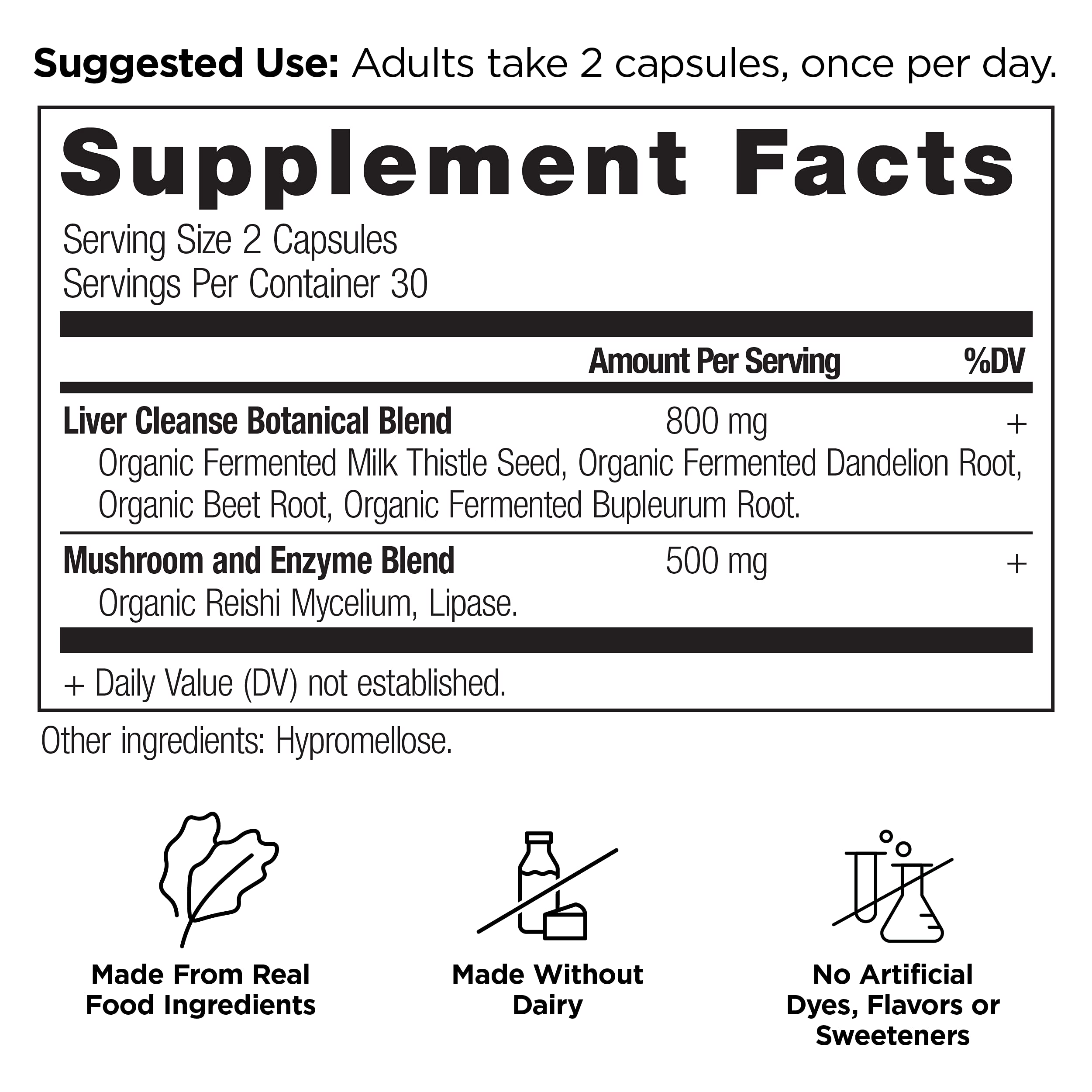 Ancient Nutrition Liver Cleanse: cápsulas con cardo mariano para salud hepática.