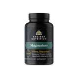 Ancient Nutrition Magnesium 300mg, botella en primer plano para relajación diaria.
