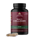 Frasco de Ancient Nutrition Multi Colágeno Avanzado Esbelto con probióticos para uso diario.