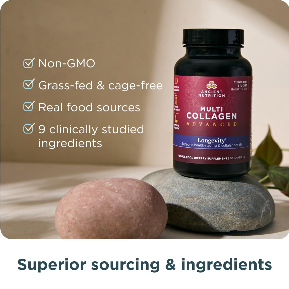 Cápsulas con probióticos de Ancient Nutrition para apoyar la digestión diaria.