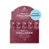 Ancient Nutrition Multi Collagen en caja con 40 paquetes para viaje.