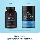 Etiqueta del frasco de Ancient Nutrition 40+, ingredientes clave para la salud masculina.