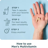 Ancient Nutrition multivitamínico para hombres: pruebas de laboratorio de terceros y nutrientes de alimentos reales.