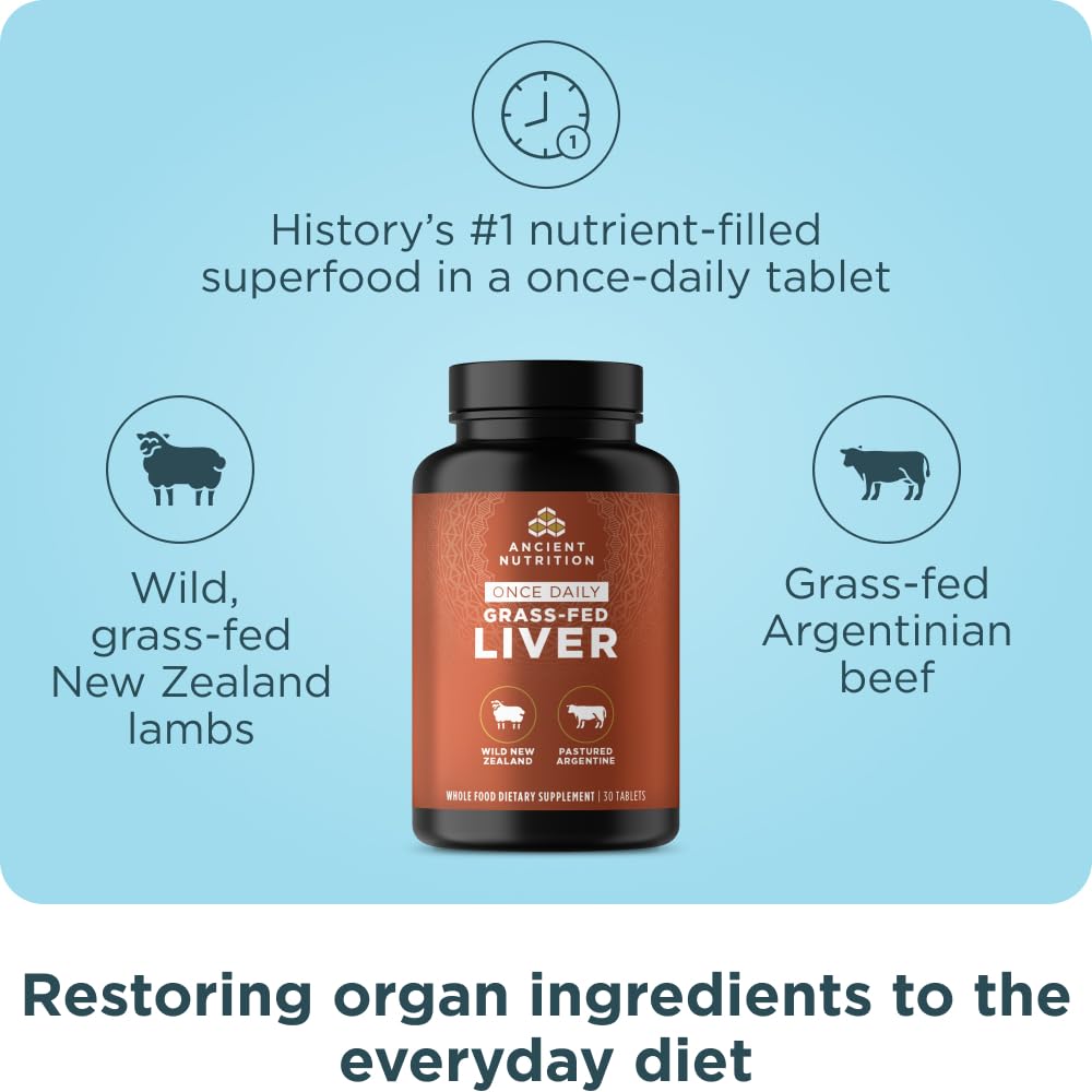 Ancient Nutrition Organ Supplements: cápsulas en primer plano para consumo diario fácil.