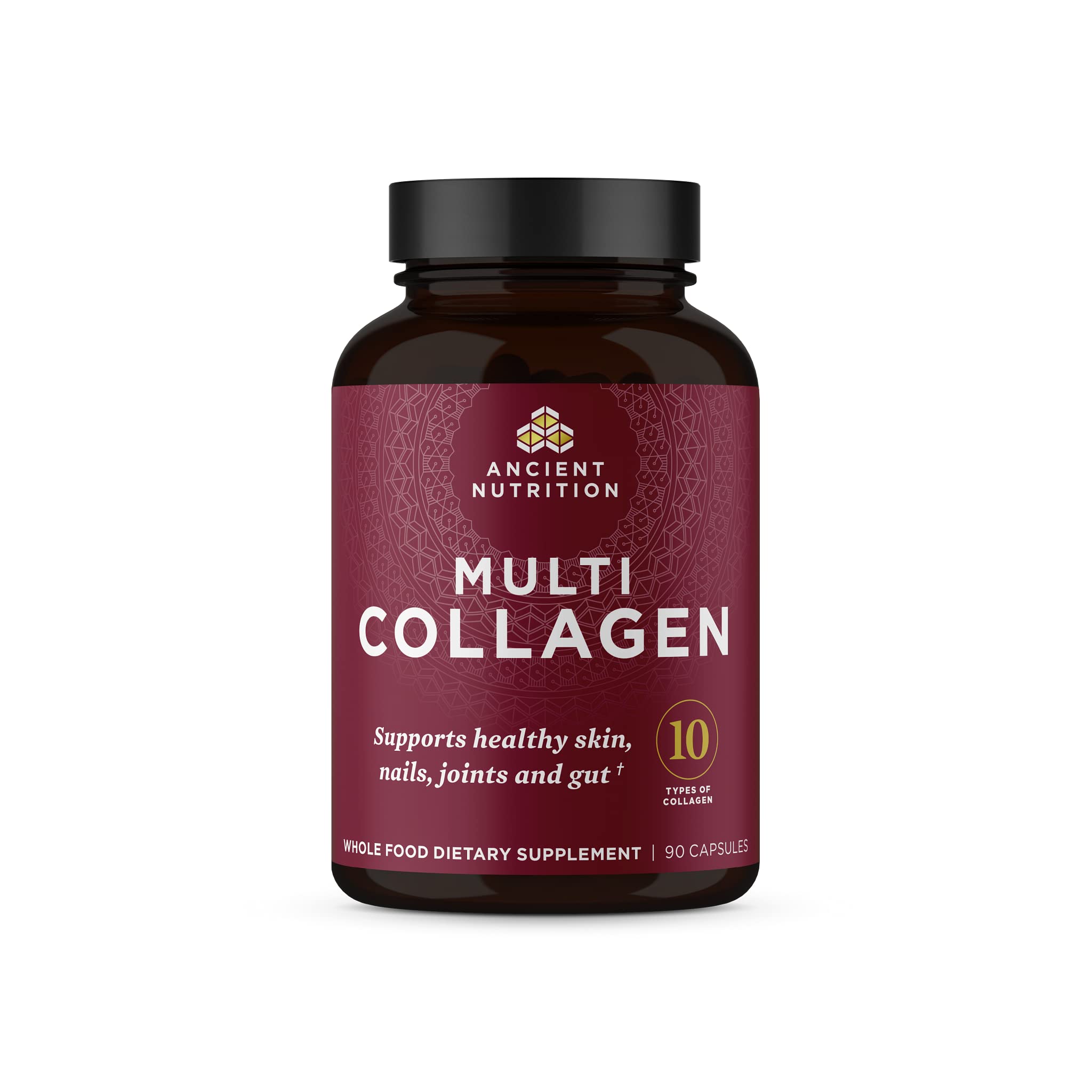Pastillas de colágeno Ancient Nutrition en bote para uso diario