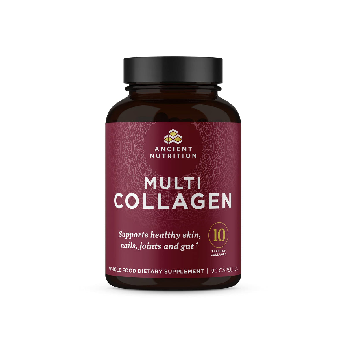 Pastillas de colágeno Ancient Nutrition en bote para uso diario