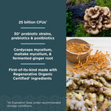 Etiqueta frontal de Ancient Nutrition, confianza en origen sostenible.