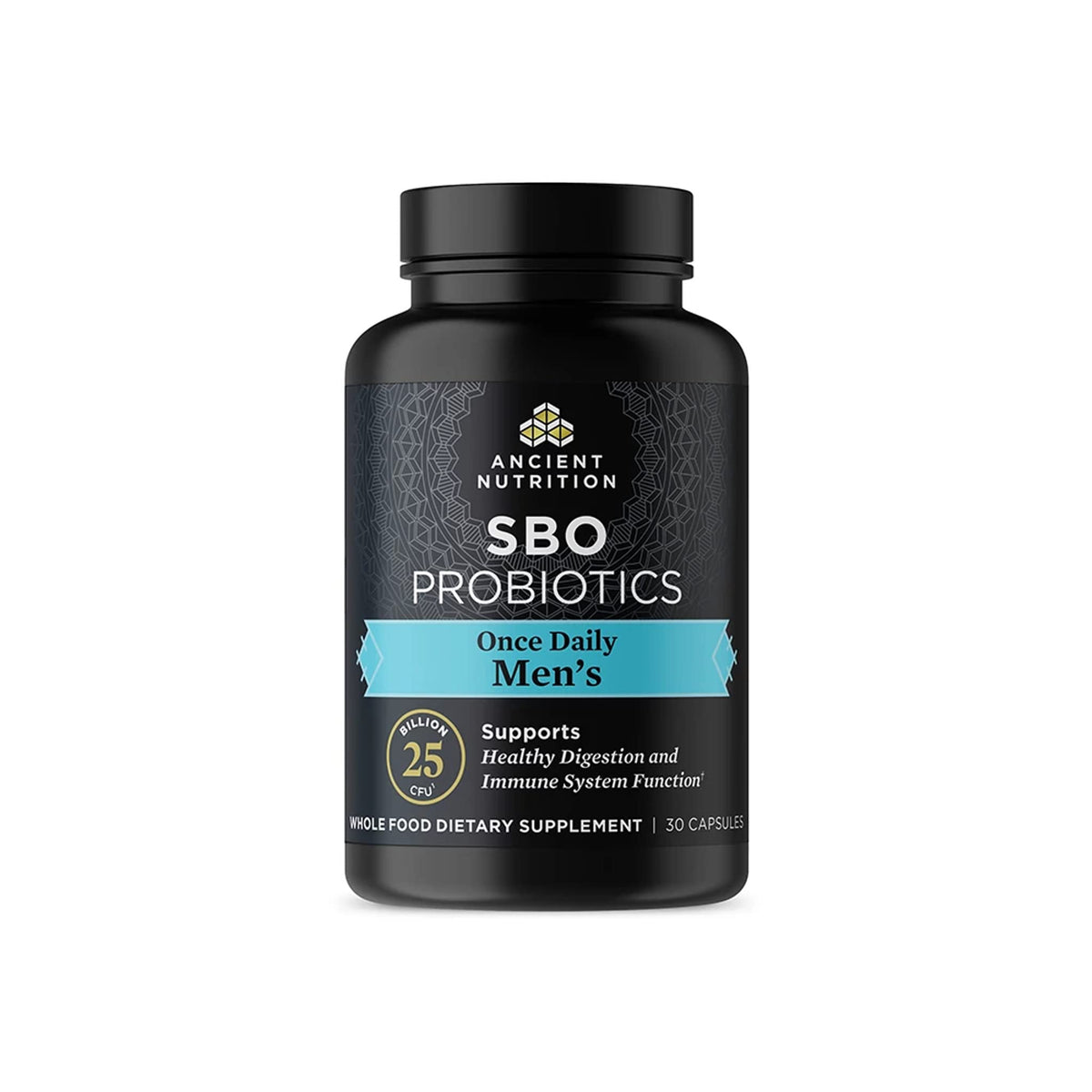 Ancient Nutrition Probiotics para hombres, botella para uso diario y digestión