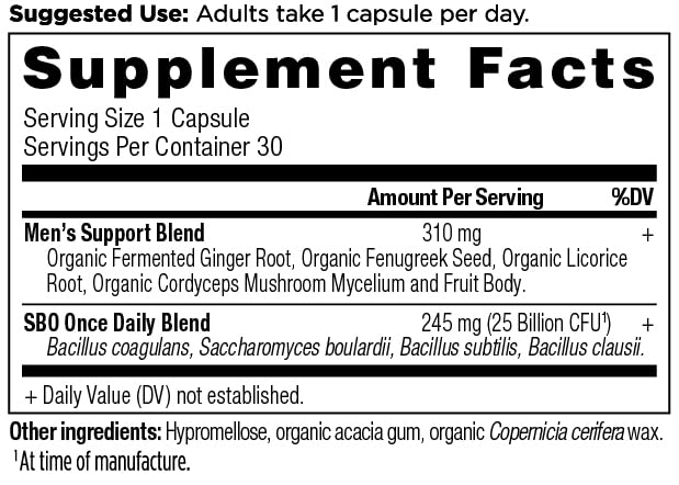 Ancient Nutrition Probiotics para hombres, cápsulas suaves para uso diario