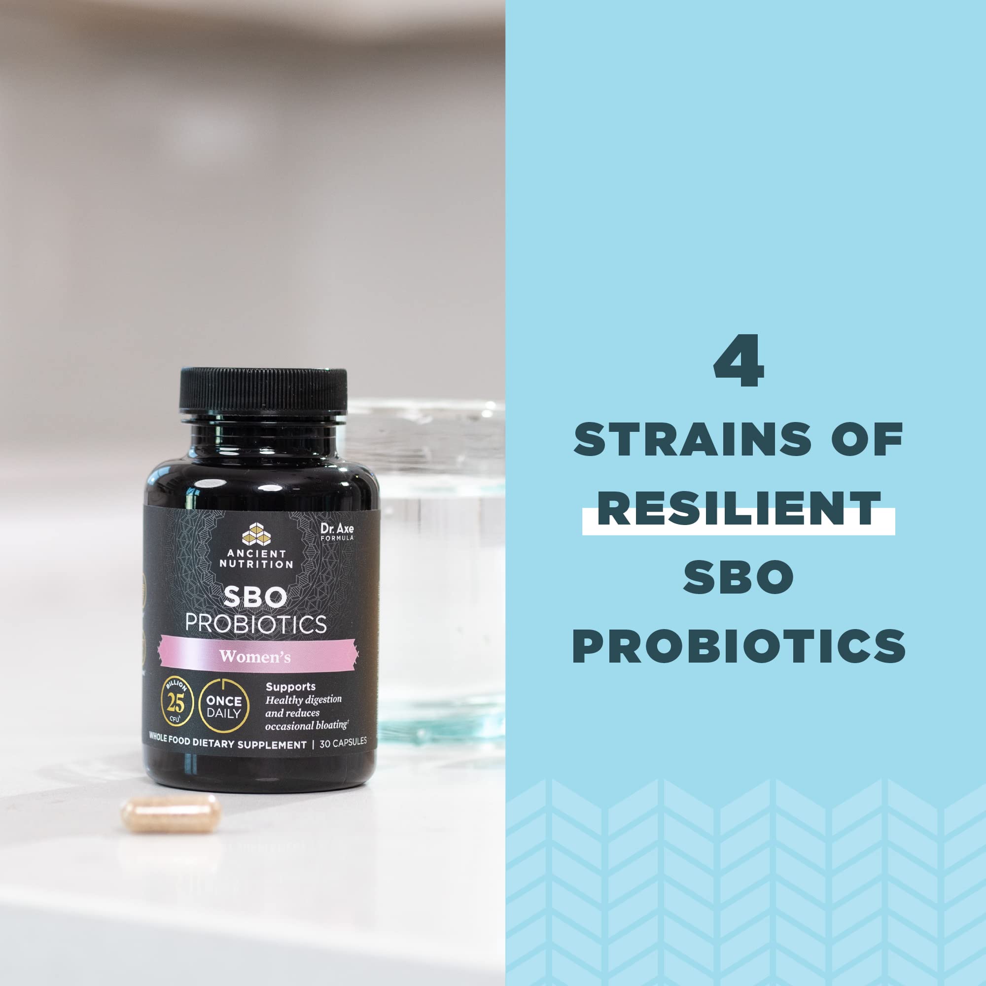 Ancient Nutrition Probiotics para mujeres, digestión, uso diario para reducir molestias ocasionales