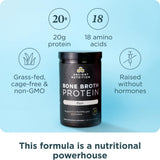 Ancient Nutrition porción de proteína de caldo de hueso 20 g