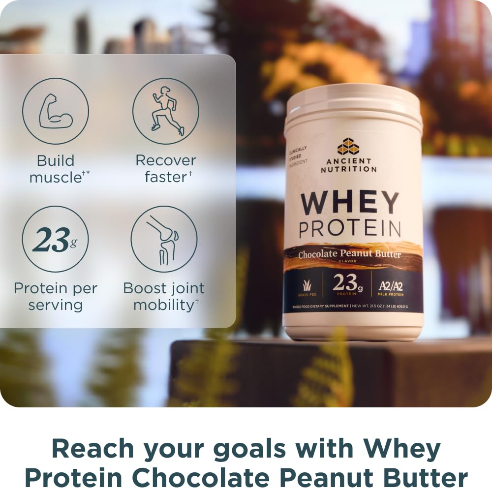 Proteína leche A2/A2 de Ancient Nutrition, digestión suave para estómagos sensibles.