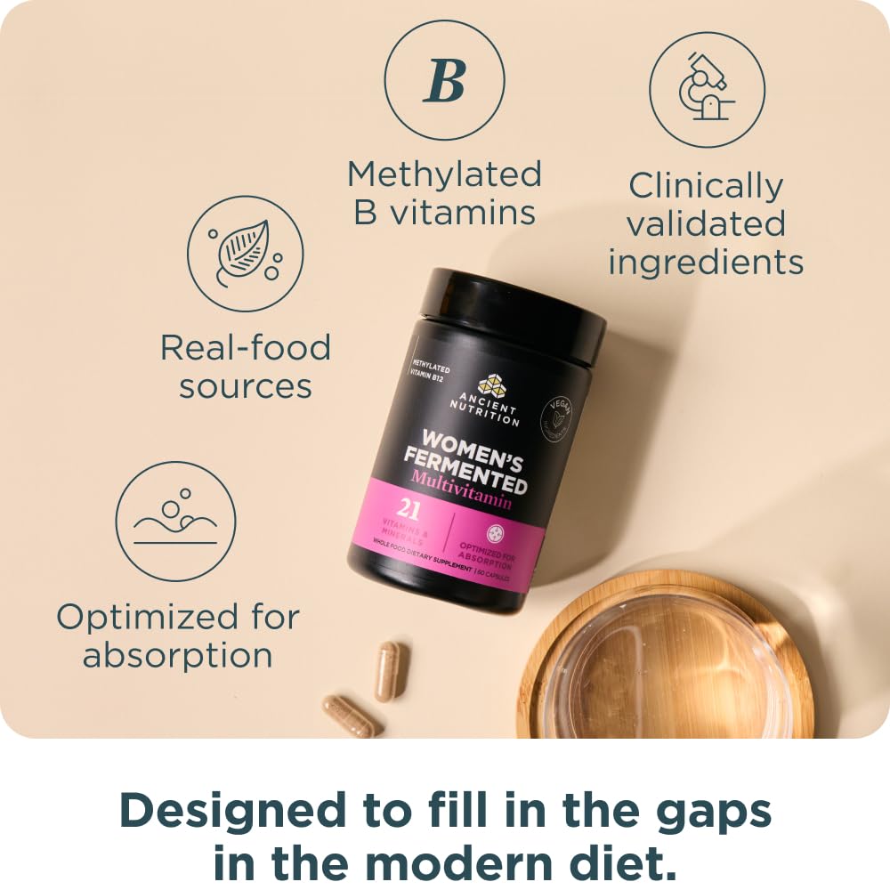 Ancient Nutrition Mujeres – hoja de salvia fermentada para bienestar general