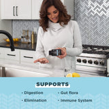 Ancient Nutrition SBO Probiotics Ultimate, etiqueta informativa, ingredientes visibles.