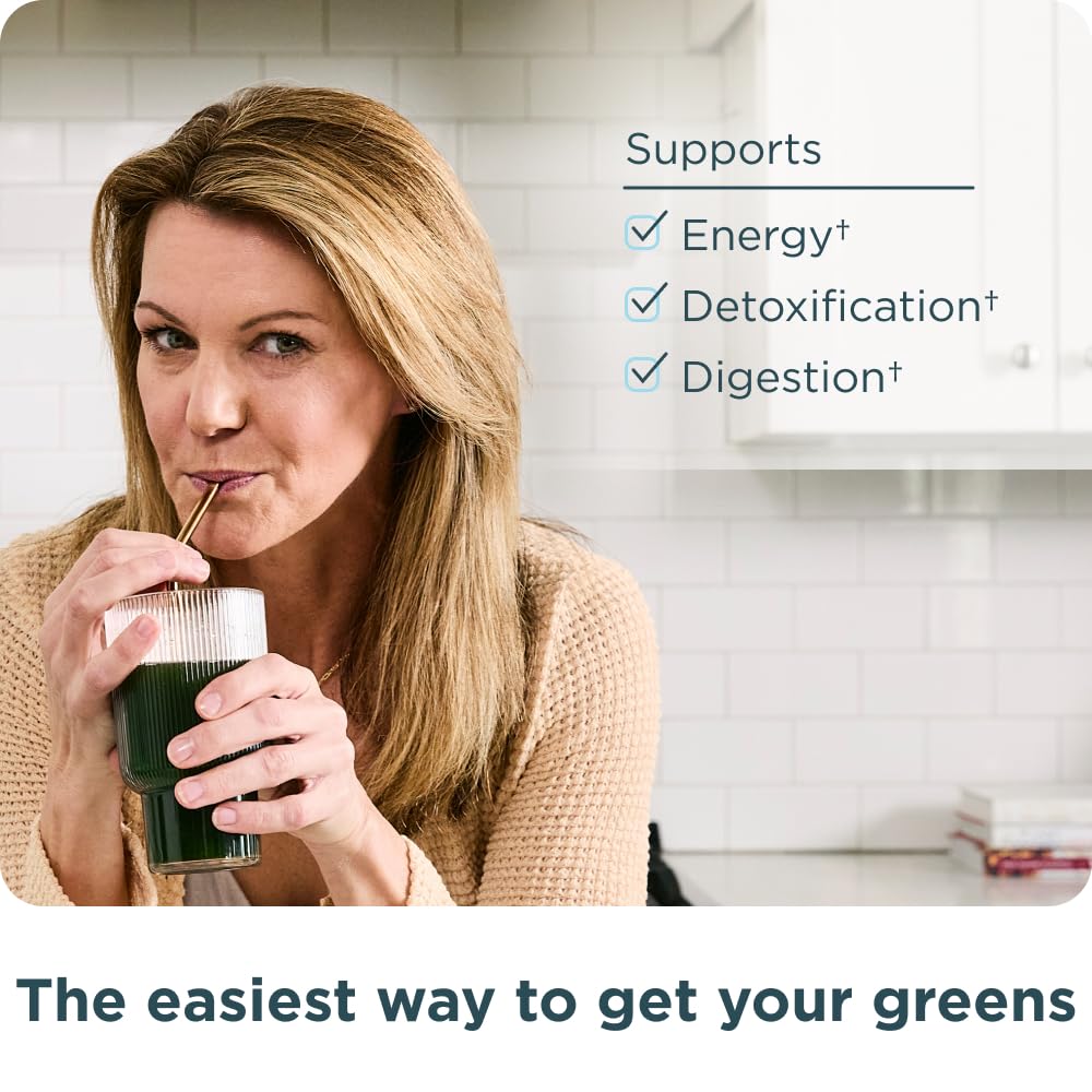 Ancient Nutrition SuperGreens certificado orgánico USDA, ingredientes cultivados sin pesticidas.