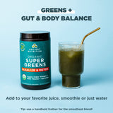 Ingredientes clave: spirulina y alfalfa en Ancient Nutrition Supergreens