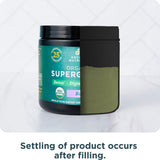 Ancient Nutrition SuperGreens perfecto para batidos diarios, fácil de incorporar.