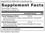 Empaque de Ancient Nutrition Tiroid con etiqueta clara