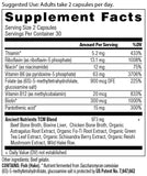 Ancient Nutrition Vitamina B Complex, cápsulas, uso práctico para energía sostenida.