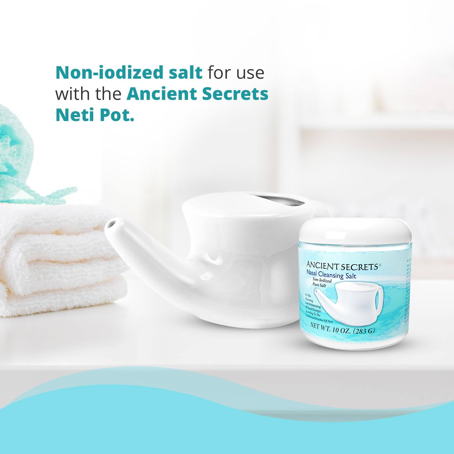 Ingrediente único: sal no yodada USP-grade de ANCIENT SECRETS