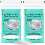 ANCIENT SECRETS sal nasal puro en frasco de 8 onzas para descongestión suave.