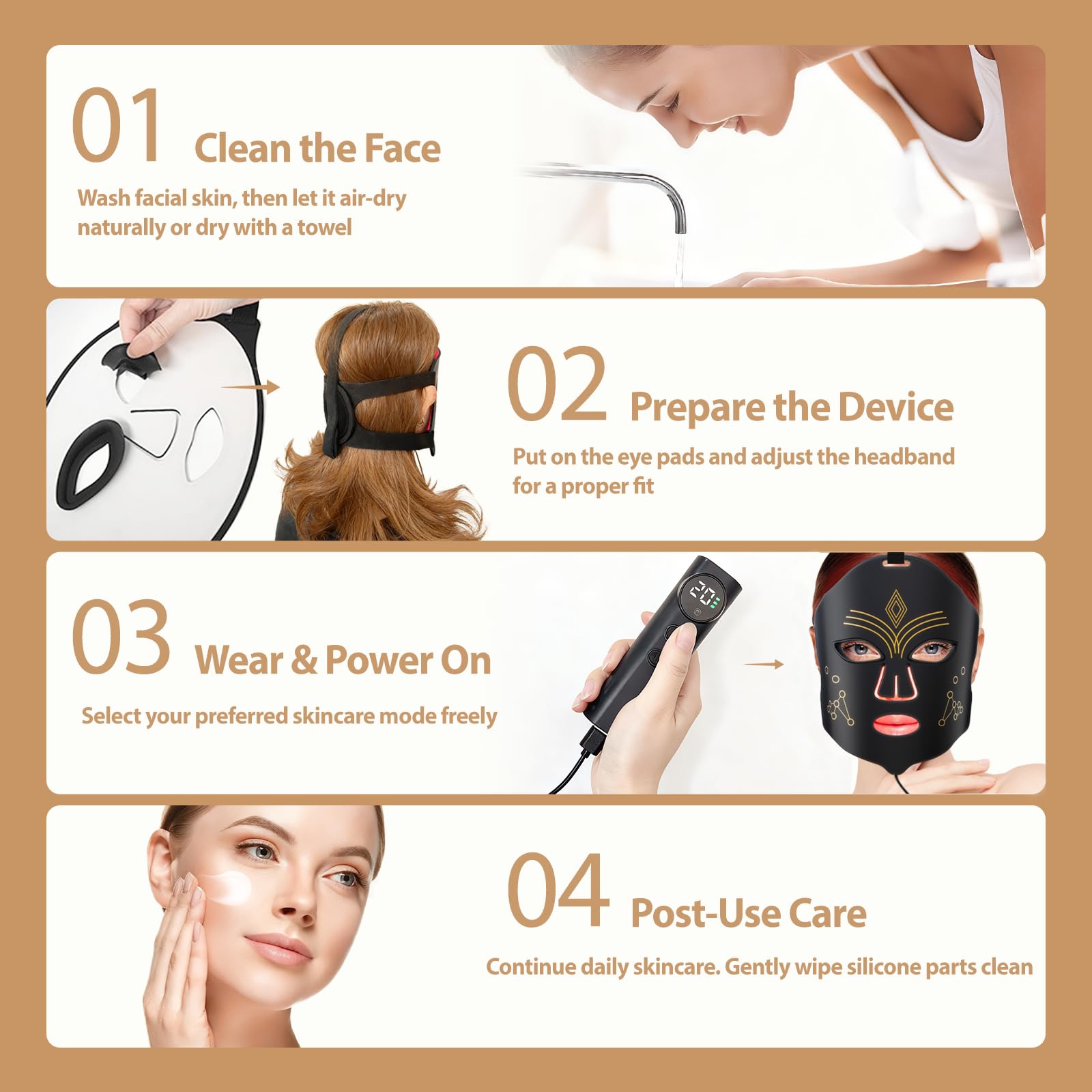Andalusite mascarilla portátil plegable, diseño compacto para viajar.